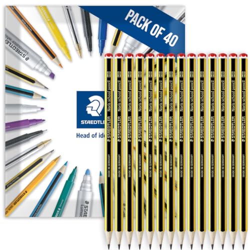 Image of STAEDTLER Noris 121 Pencils, HB, Graphite, Pack of 40 in Envelope Packaging