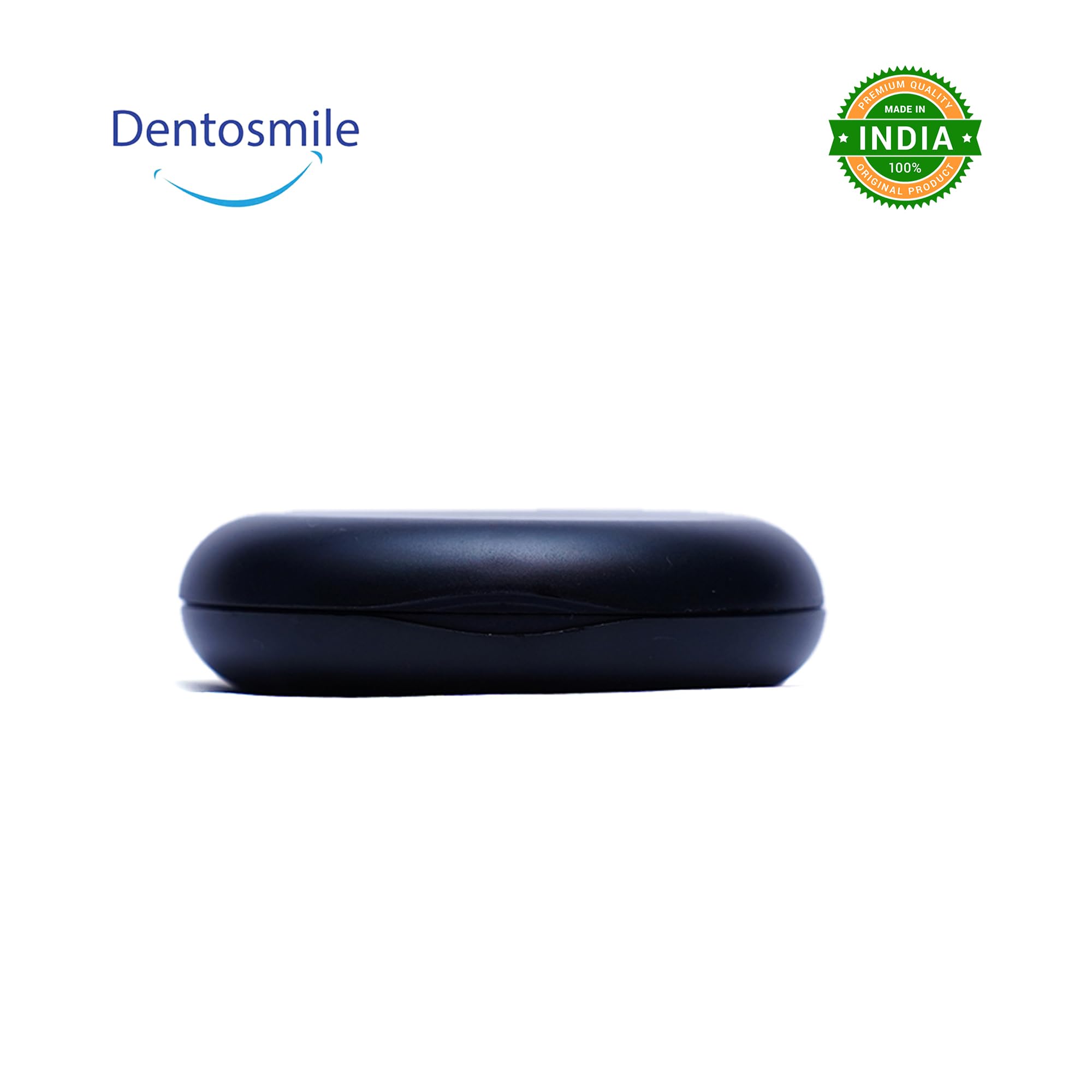 Dentosmile Slim Aligner Case/Aligner and Retainer Case/Dental Orthodontic Retainer Box - Black Color with Silicone layer (10) 2