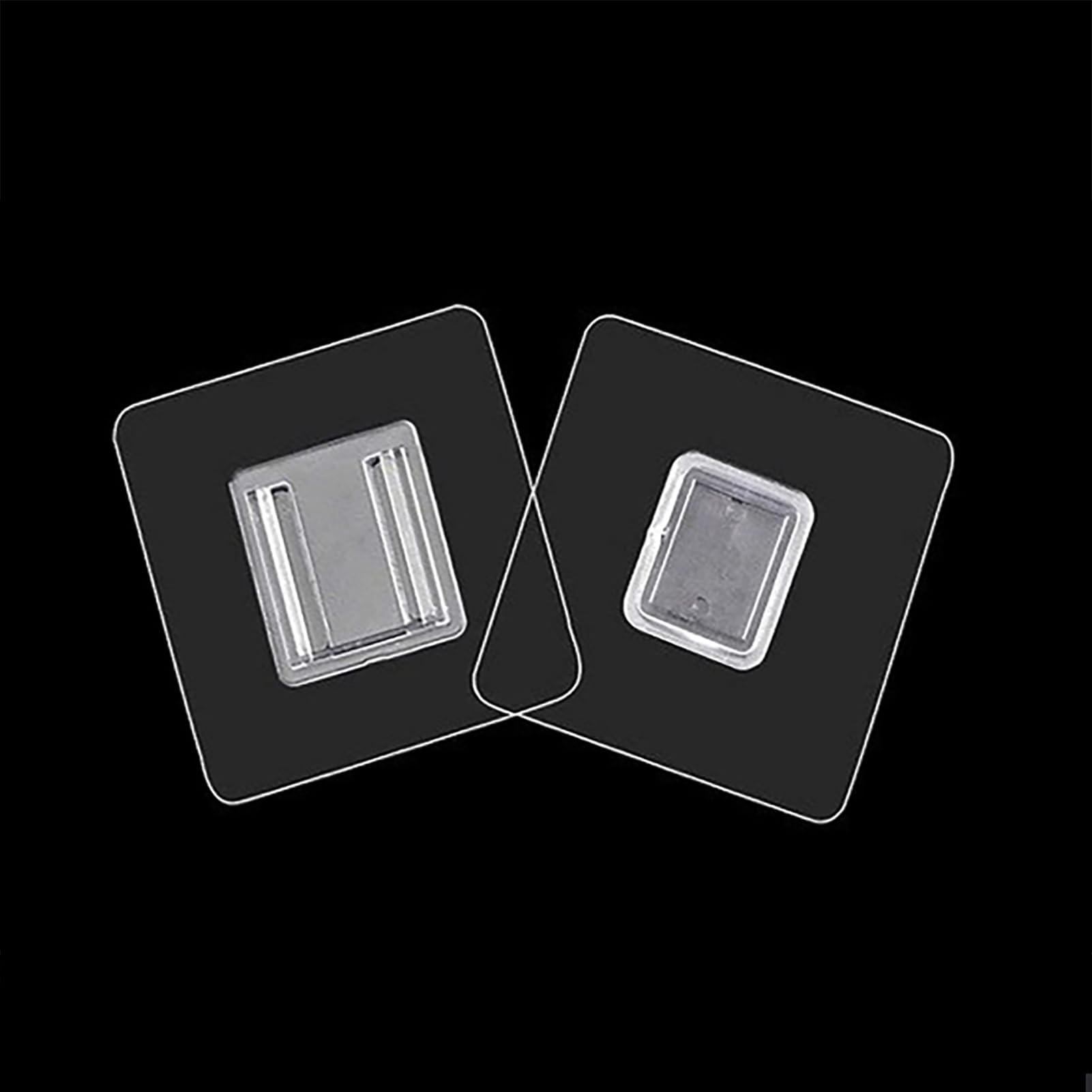 CARURLIFF 1 Pairs Shower Caddy Adhesive Relacement Sticker for Bathroom Kitchen Square Double-Sided Adhesive Sticky Hook for No