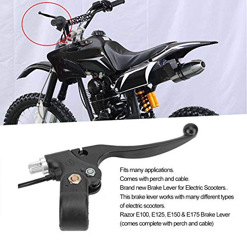 Aramox LINKER BREMSHEBEL MIT Kabel FÜR Pit MINI Dirt Bike ATV Scooter IDEALER ERSATZ UND PASST AUSGEZEICHNET FÜR E100 E125 E150 E175
