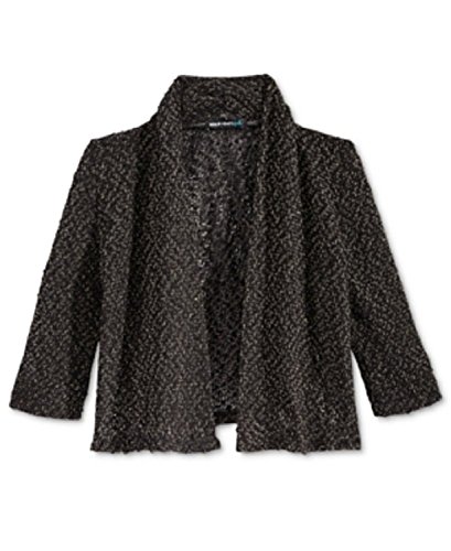 Sequin Hearts Knit Cardigan, Big Girls (7-16) (Large)
