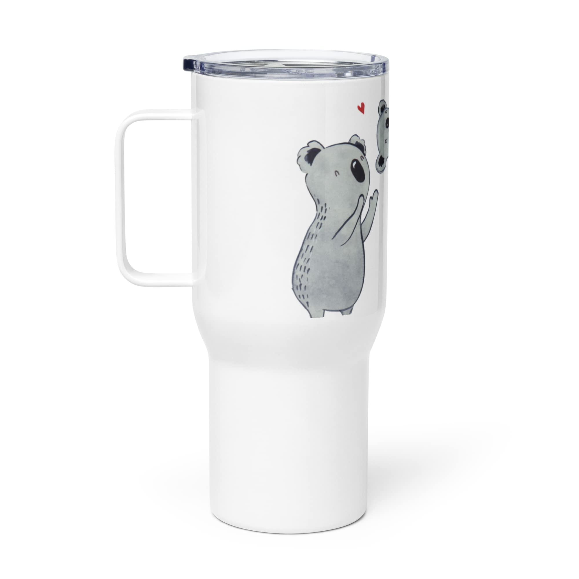 Mr. & Mrs. Panda Kaffee-to-go-Becher Koalas Feiern - Geschenk, thermosbecher, Koala, Geburtstag, Großer Thermobecher, Happy Birthday, Edelstahl Tasse, Thermos-Becher, Teetasse, Herz, Party