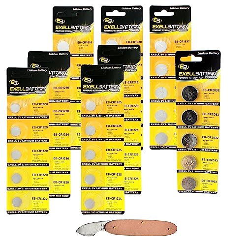 26Pc Essential Batteries Kit Cr1616 Cr1620 Cr1632 Cr2032 Cr1225 Cr1220 & Watch Opener #TOP28