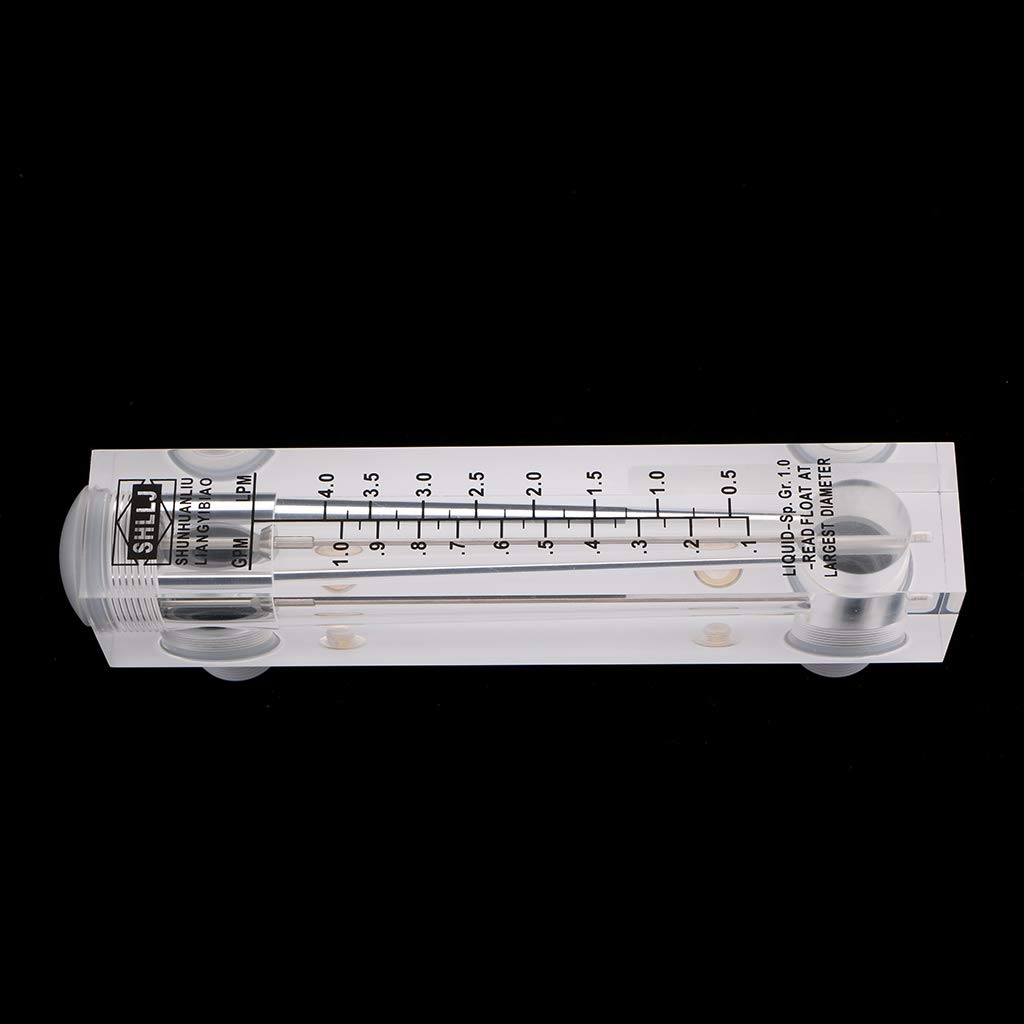 Perfeclan Acryl Tube Wasser schwebekörper-Durchflussmesser LZM-15 Liquid, 0,1-1 GPM / 0,5-4,0 LPM