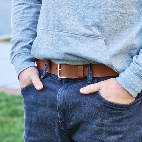 Joe's Jean Men's 38MM Non Stitched Casual Belt - 100% Full Grain Leather2