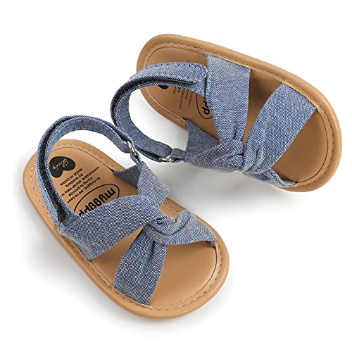 Image of Infant Baby Girls Boys Summer Sandals Premium Unisex Non Slip Rubber Soft Sole Breathable Toddler First Walker Outdoor Beach Shoes