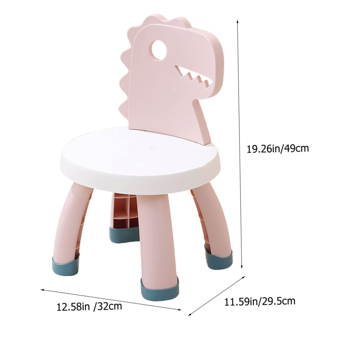 ERINGOGO Dinosaur Back Toddler Chair Pp PVC Boys and Girls Seat Versatile for Home Playroom