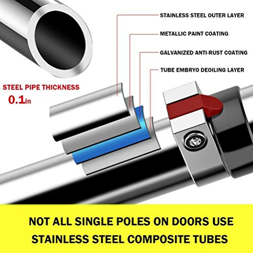 Barra de exercícios BESPORTBLE para barra de barra sem parafusos, barra de treino corporal para casa