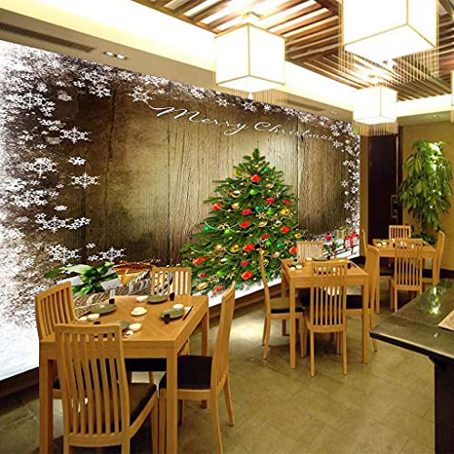 Poster Mural Personnalisé Sapin de Noël Effet Canevas 3D - 6