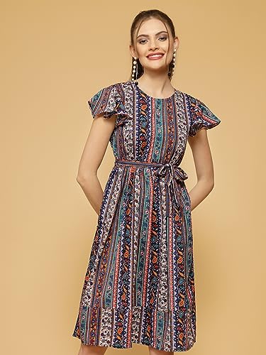 Image of OOMPH! Women's Fit and Flare Knee Length Dress