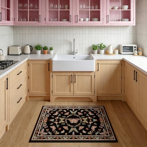 Tapete decorativo negro 2x3 pies lavable Unirea miniatura 5