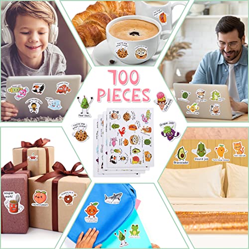 700 Pieces Punny Reward Stickers Positive Punny Labels Good Behavior Motivational Sticker Fun Teacher Stickers For Students Cute Cartoon Incentive Stickers For Kids Teacher Classroom School Chart #TOP4