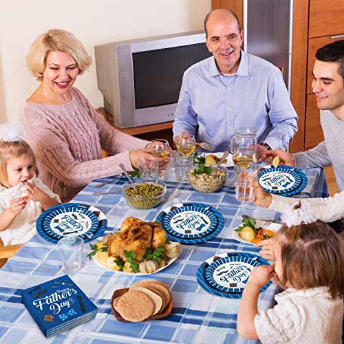 Assiettes en carton fête des pères pour un grand pique-nique en famille au jardin