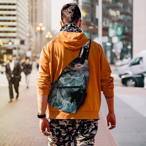 Psychedelic Smoke Sling Bag mochila casual para hombre y mujer miniatura 3