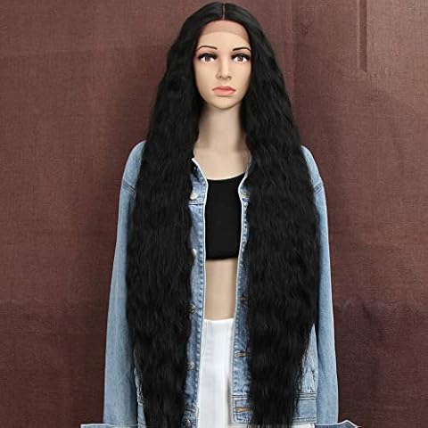 Style Icon Wigs 40"Super Long Wavy Lace Front Hair Wigs For Women Hair Replacement Synthetic Wigs Cover