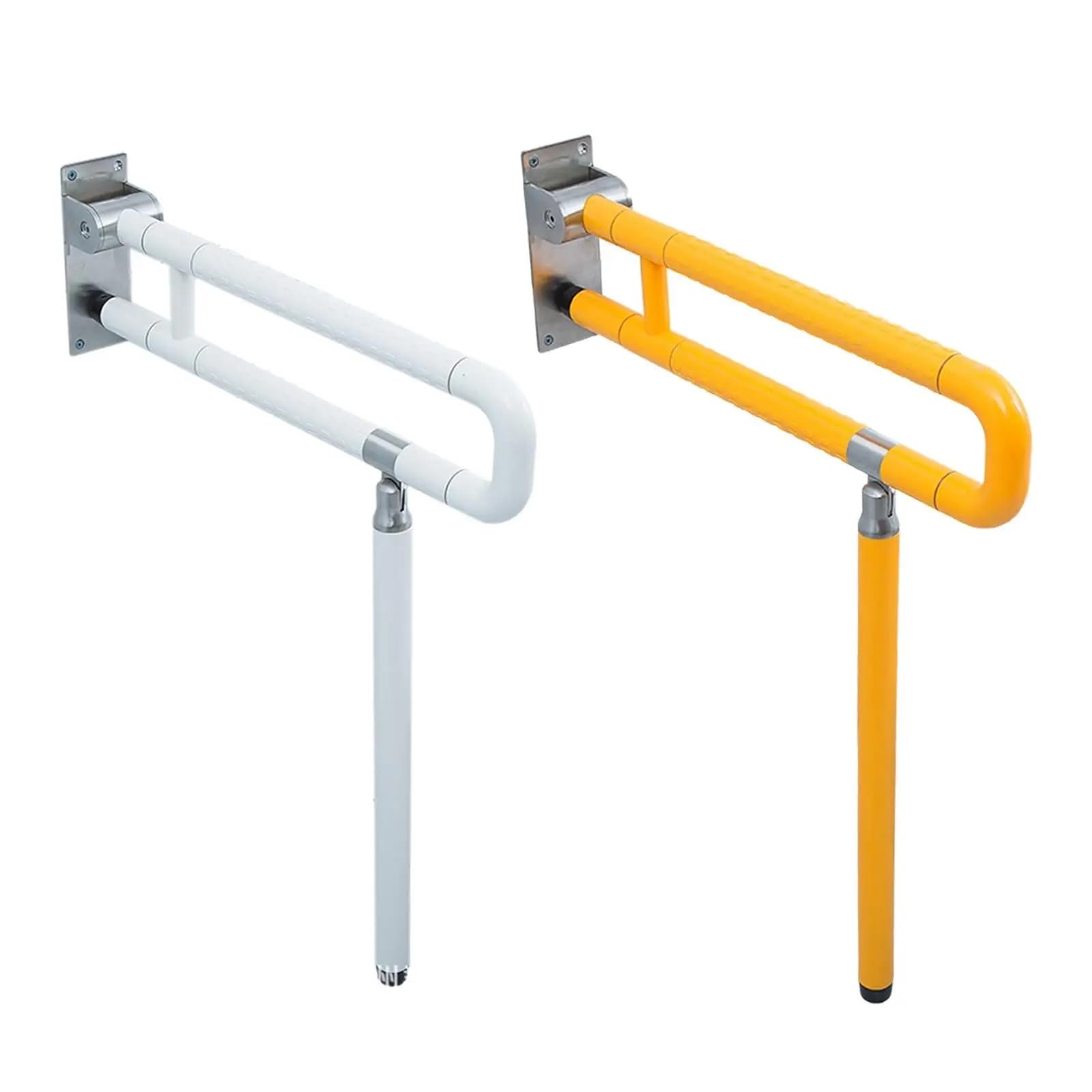 Barra Abatible Baño Mango de agarre plegable, soporte pasamanos, barras for discapacitados acero inoxidable, bañera, ducha(Yellow)