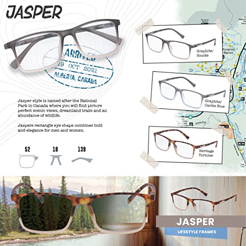 Croakies Jasper Photochromic Eyewear | UV400 Sunglass and Bluelight Protective Eyeglass For Outdoor and HEV Devices | Bundle2