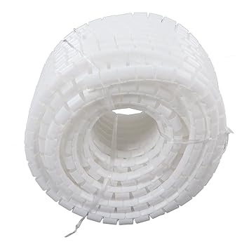 Wedinard Spiral Wire Organizer, Flexible Cord Bundler Tube High Temperature Resistance Easy Operation Free Cutting Branch Outlet Good Insulation for Cable Management (Dia 42mm 20m)