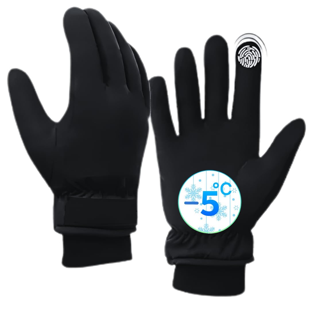 Waterproof Touch Screen Winter Gloves for Men, Splashproof and Windproof, Gloves for Winter Season, for Snow, Minus Degree, Trekking and Traveling, Bike Riding, Cycling for Men and Women