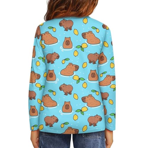 Long Sleeve Shirts for Girls Casual Crewneck T Shirts Comfort Soft Tee Tops4