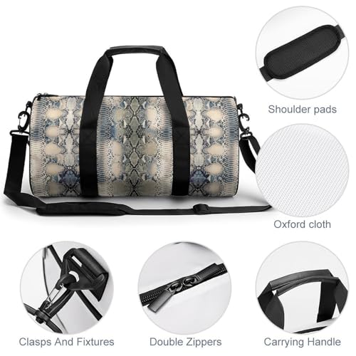 Sac week-end Serpent Jaune compact pour voyager sans stress