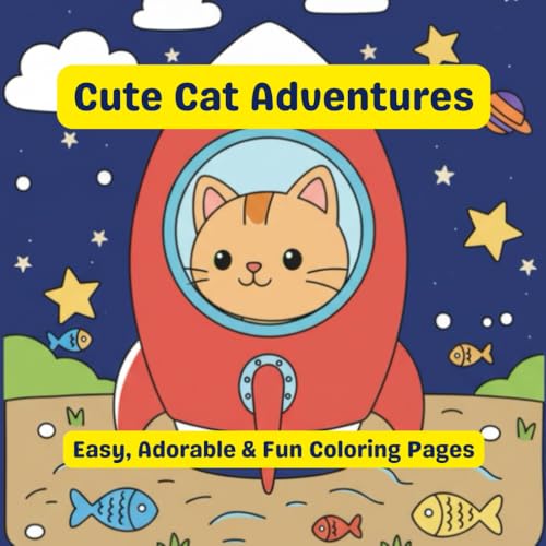  Cute Cat Coloring Book for Kids Ages 4–8: Easy, Adorable & Fun Coloring Pages for Young Artists