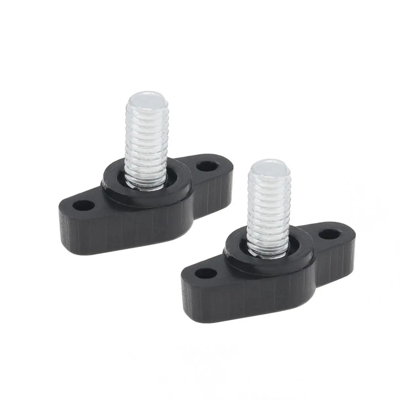Aexit P ER NO S de tornillo de cabeza de estrella de plástico de M6 x 40 mm, perillas de sujeción, apretones, (model: S7273IIVI 2803TX) negro, 2 piezas