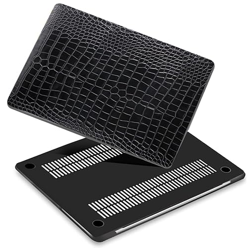Coque rigide pour MacBook Air 13 résistant aux rayures avec protection motif crocodile