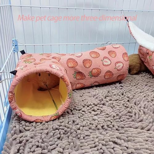 Rat Ferret Hammock Toys Cage Accessories, Guinea Pig Hideout Tunnel, Warm Bed for Rat Ferret Guinea Pig Sleep Hide and Play - Image 7