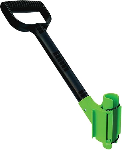 El mango Rah. Un mango ergonómico universal que ahorra espalda para zurdos o diestros, mango secundario para palas de nieve, rastrillos y otras