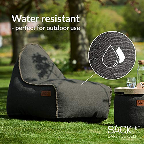 SACKit - Cobana Lounge Chair - Outdoor/Indoor Sitzsack & Sessel mit Lehne - Perfekt für die Lounge oder draußen im… – Bild 8