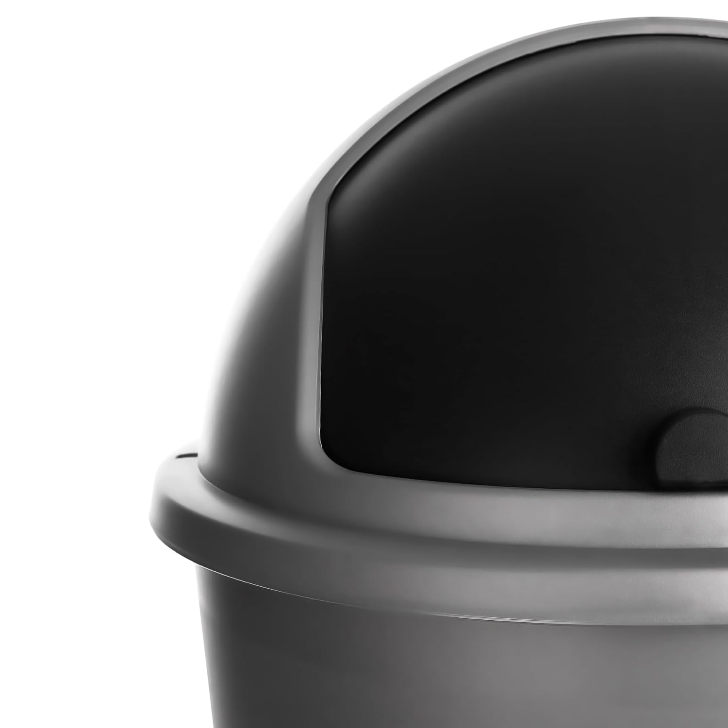 Poubelle Sustania Couvercle Basculant Noir Argenté Poubelle De Cuisine Sustania 50 L | Anti-Odeurs, Couvercle Basculant, 60x45x34 Cm, Plastique Robust – Fabriquée En UE Poubelle 50 Litres Anti-odeurs