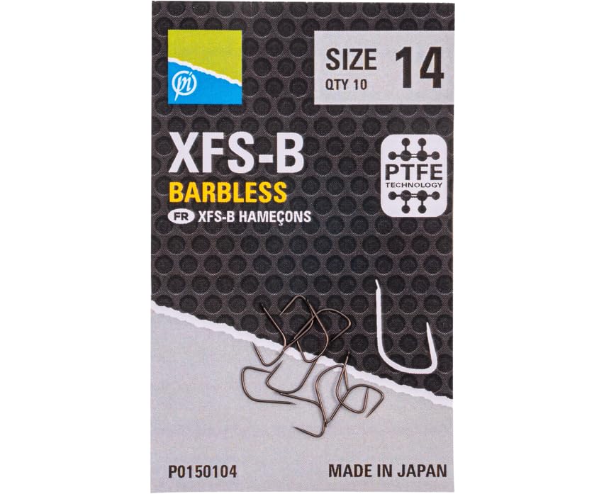 Preston Innovations XFS-B Barbless Qty 10 (Size 14)