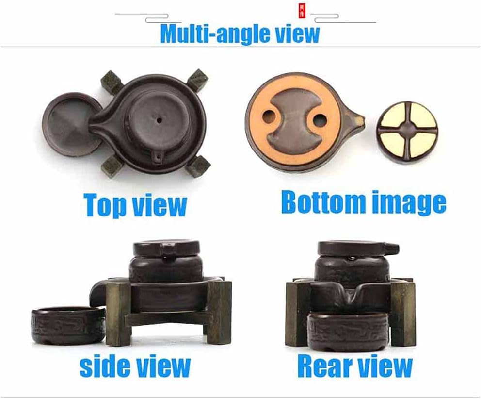 GOONSDS Ceramic Backflow Incense Burner, Attractive Home Living Room Office Desktop Decoration Incense Holder