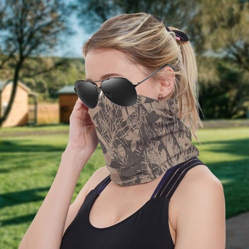 Leaf Pattern Cooling Neck Gaiter Face Mask Lightweight Sun Protection Bandana Outdoor Headwear Cycling Hiking Sports3