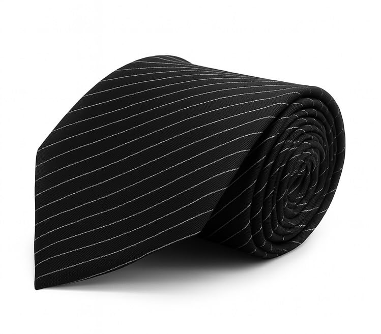 Random Stripe Tie For Men 7 Classic Color Variants: Available in 7 stylish stripe color options to complement formal and business outfits.-picture-26