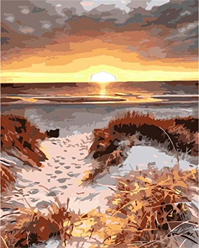 Peinture diamant 5D anti-stress kit complet paysage de plage pour se détendre