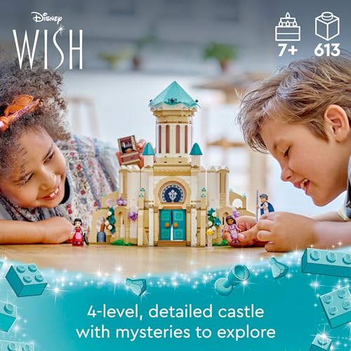 LEGO Disney Wish: King Magnifico’s Castle 43224 Building Toy Set, A Collectible Set for Kids Ages 7 and up to Play Out Favorite Scenes from The Disney Movie, Inspire Pretend Play Within The Palace - image 2