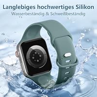 DaQin Silikon Sport Armband Kompatibel mit Apple Watch 44mm 45mm 46mm 49mm – Ansicht 4
