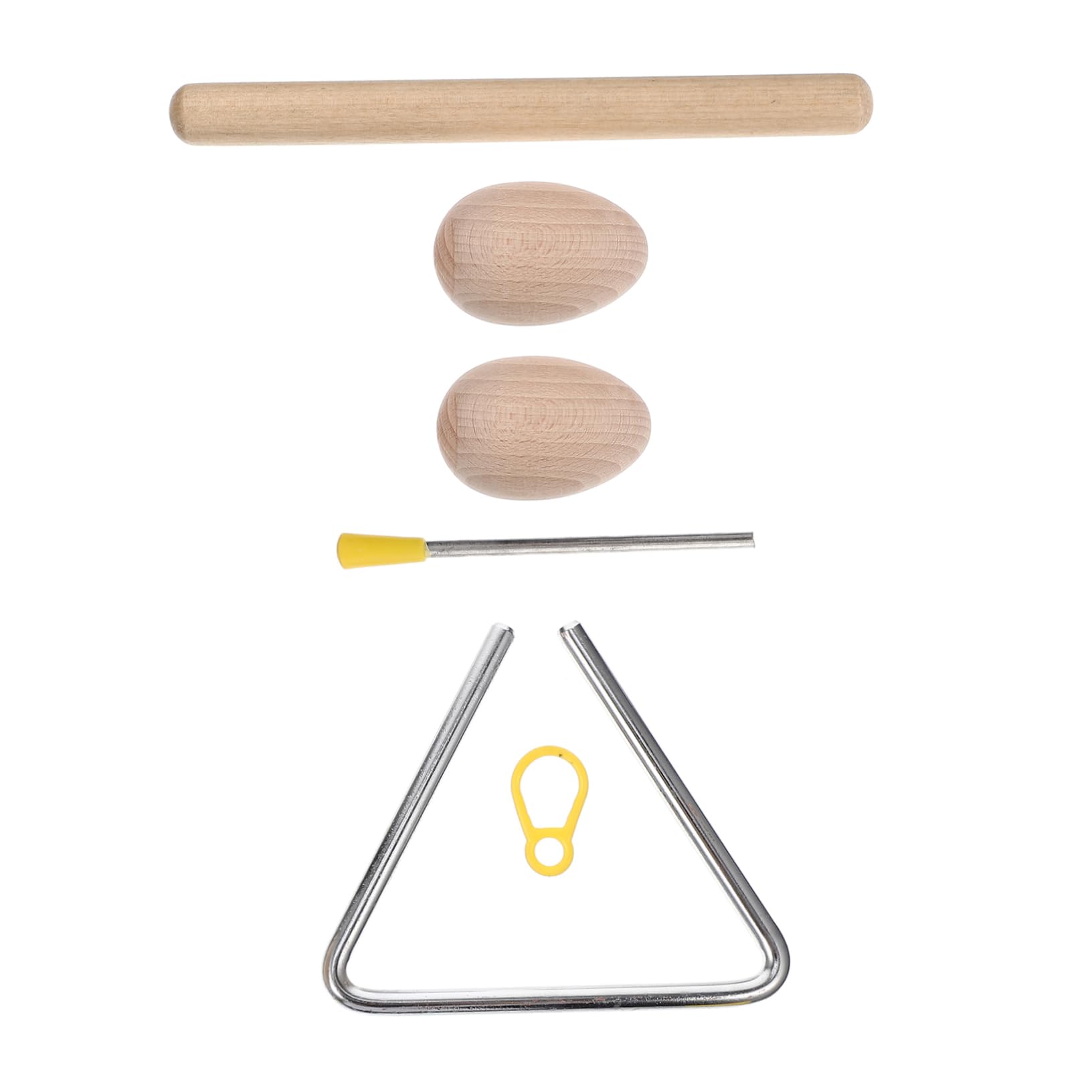 Yardwe Handheld Triangle Percussion Set for Boys and Girls 3pcs Steel Triangle Instruments Rhythm Steel Boys and Girls Musical Instrument Perfect for Music Learning