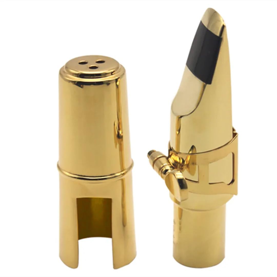 Suwequest Profi Tenor Sopran Altsaxophon Metall Mundstück Gold Lack Mundstück Saxophon Zubehör