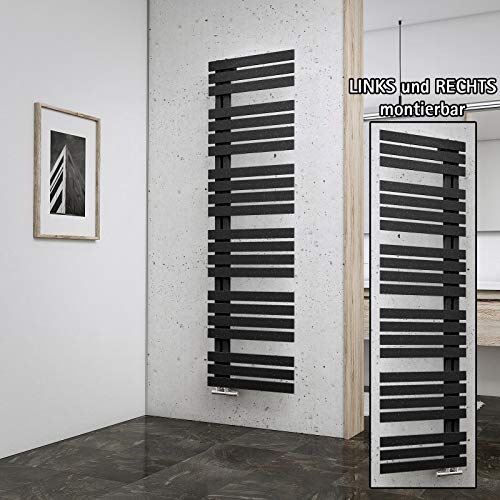 Schulte H02416960 57, designradiator Breda, 169 x 60 cm, 838 Watt, aansluiting aan de onderkant, antraciet, design… - Image 4