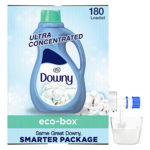 Downy Eco-box Ultra Concentrated Liquid Fabric Conditioner (fabric Softener), Cool Cotton, 180 Loads, 105 Fl Oz