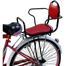 Rear Child Bike Seat, Toddler Bike Carrier with Armrests, Pedals & Safety Harness, Rear Mount Bicycle Kids Seat for 2-8 Years Old Up to 110 lbs, Fit Most Adult Bikes with Rear Rack