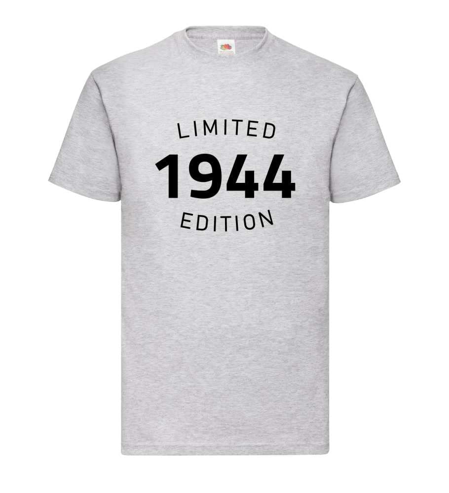 T-shirt 1944 pour homme gris grande taille, idéal pour un week-end décontracté - 5