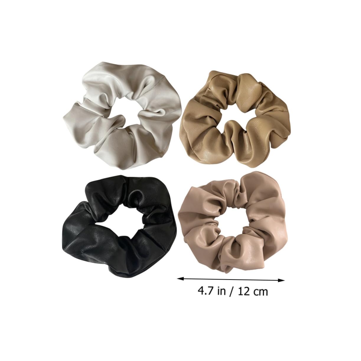 12 Piezas Scrunchie Cuero Intestino Grueso Lazos Para El Cabello Para Mujeres Bandas Para El Cabello De Las Mujeres Gomas Para El Cabello Tela Francés Perder Poseedor
