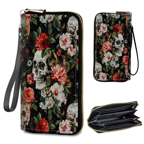 Image of Womens Wallet PU Leather Wristlet Wallets for Women, Large Capacity Lady Fashion Wallet Card Holder Zipper Wallet