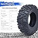 Garvee Set of 2 Garvee ATV Trail Tires 25x10-12/6PR Knobby Sport Tires, Tubeless, AT25x10-12-6PR TL KNIGHT