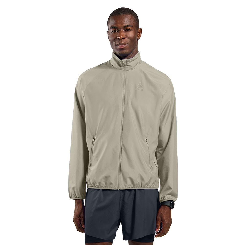 Odlo Essential Light Laufjacke Herren grau - agate gray XL