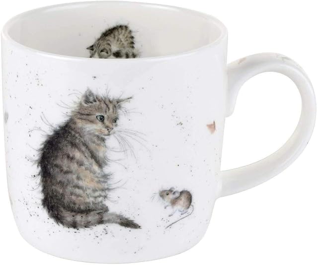 Wrendale by Royal Worcester Cat and Mouse Mug